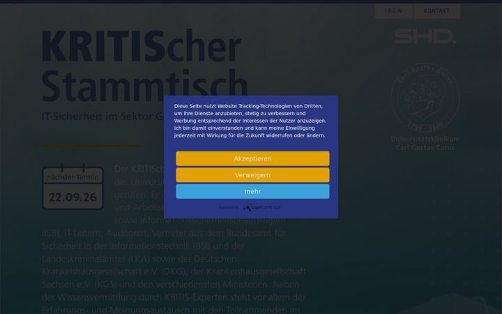 Screenshot of kritischer-stammtisch.de