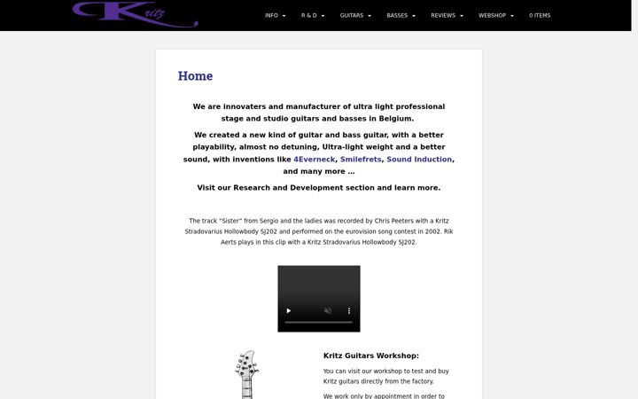 Screenshot of kritz.com