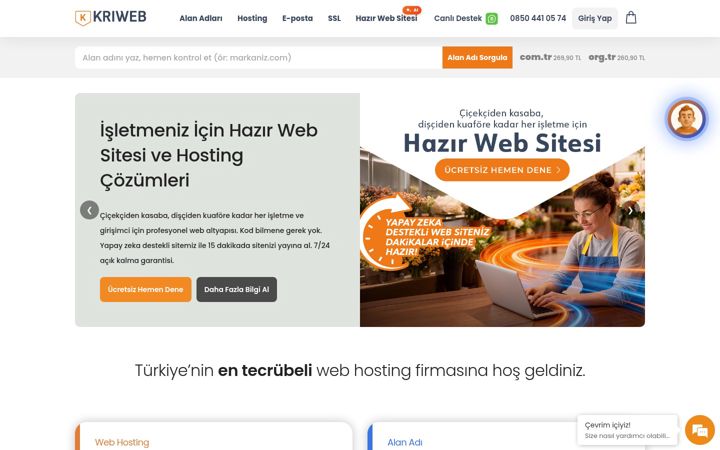Screenshot of kriweb.com
