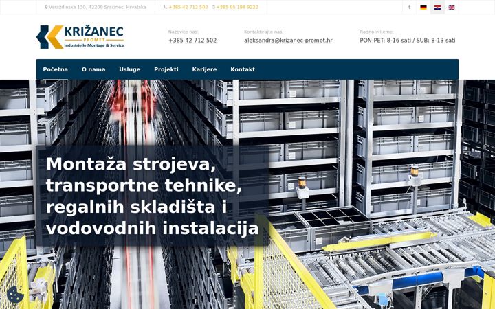 Screenshot of krizanec-promet.hr