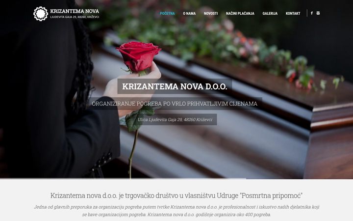 Screenshot of krizantema-nova.hr