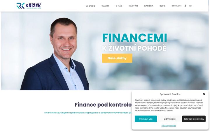 Screenshot of krizek-finance.cz