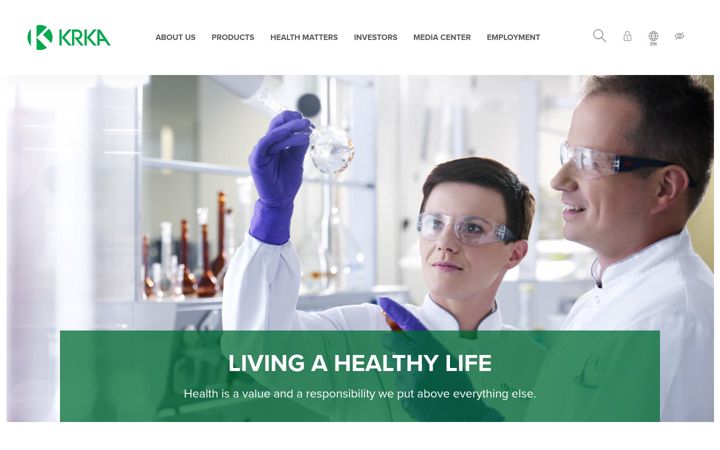 Screenshot of krka.biz