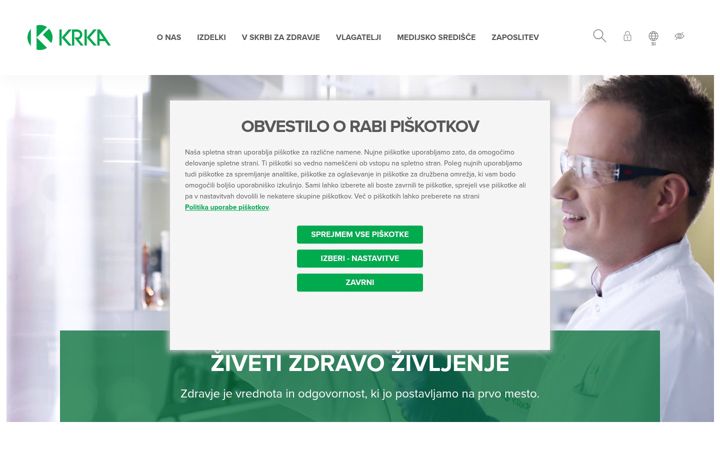 Screenshot of krka.si