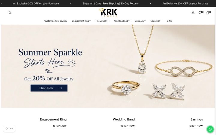 Screenshot of krkjewels.com