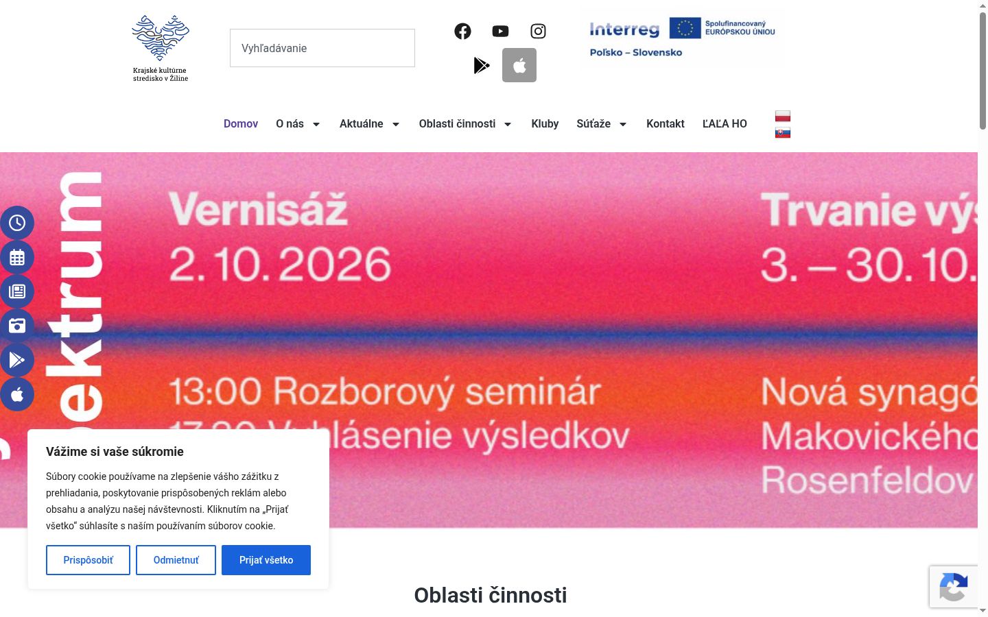 Captură de ecran a bannerului de consimțământ afișat înainte de orice interacțiune