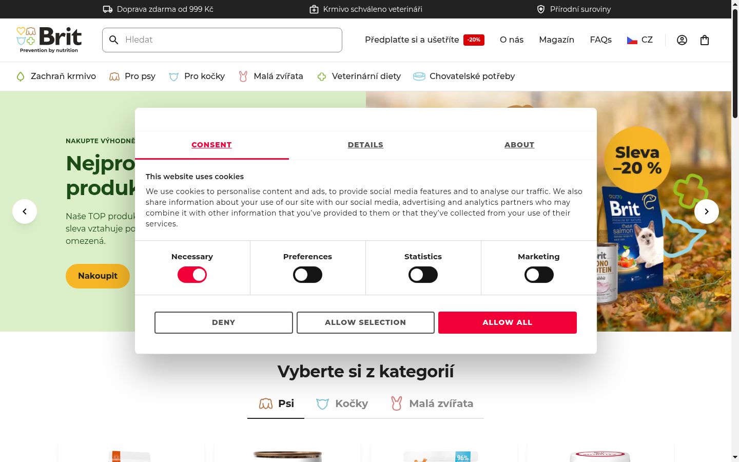 Screenshot tal-banner tal-kunsens muri qabel kwalunkwe interazzjoni
