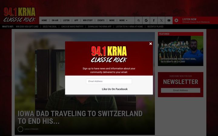 Skærmbillede af krna.com