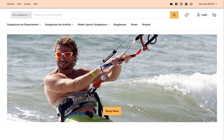 Screenshot of krnglasses.com