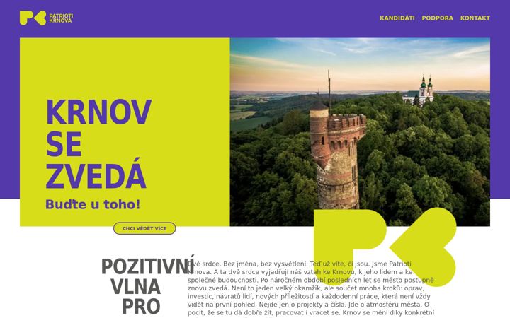 Screenshot of krnovstipatrioti.cz