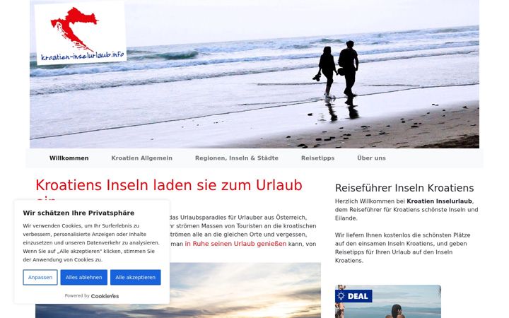 Screenshot of kroatien-inselurlaub.info