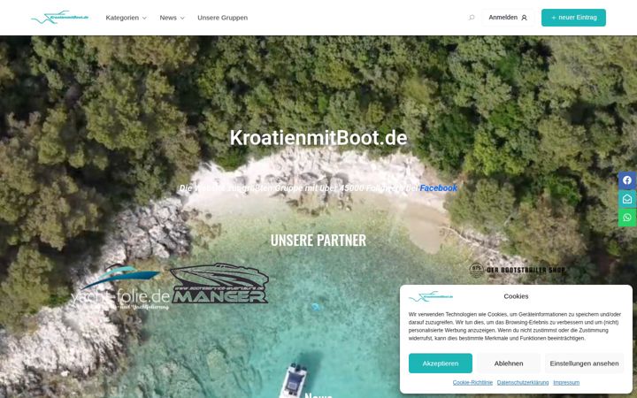 Screenshot of kroatienmitboot.de
