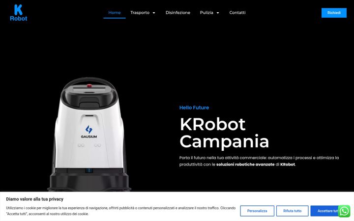 Skærmbillede af krobotcampania.com