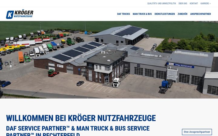 Screenshot of kroeger-daf.de