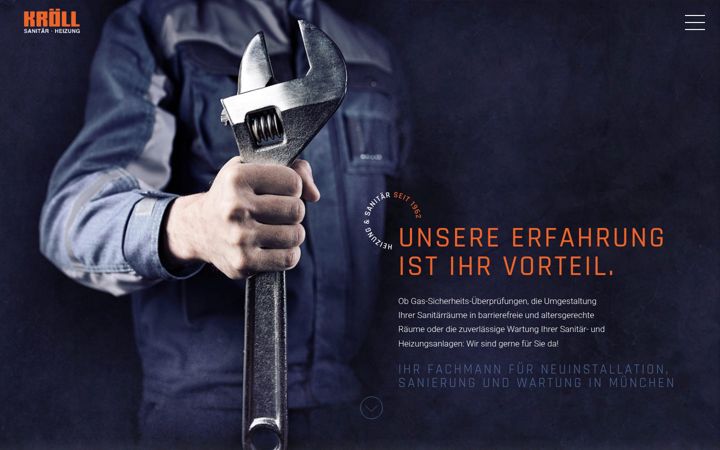 Screenshot of kroell-gmbh.de