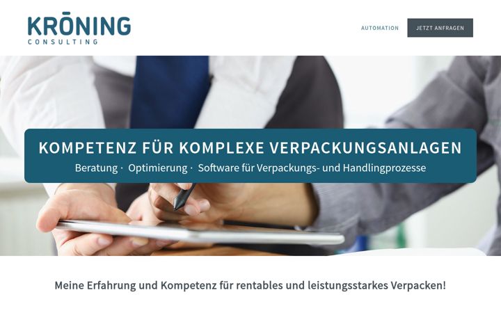 Screenshot of kroening-consulting.de