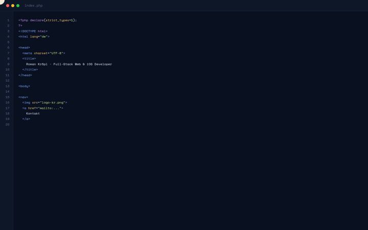 Screenshot of kroepl.at