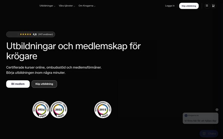 Screenshot of krogarna.se