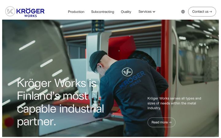 Screenshot of kroger.fi