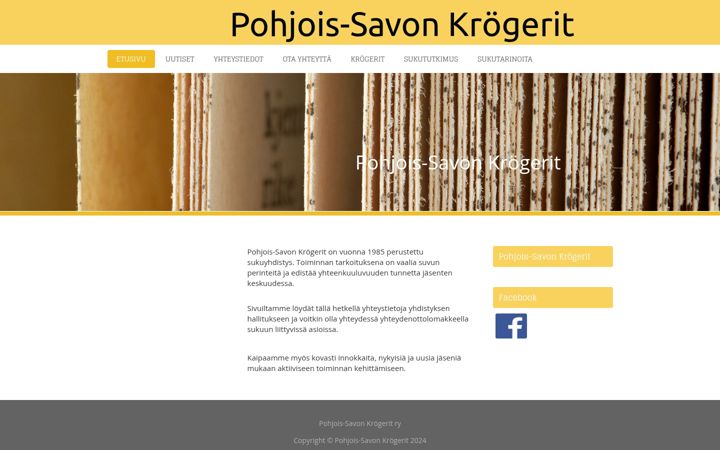 Screenshot of krogerit.fi