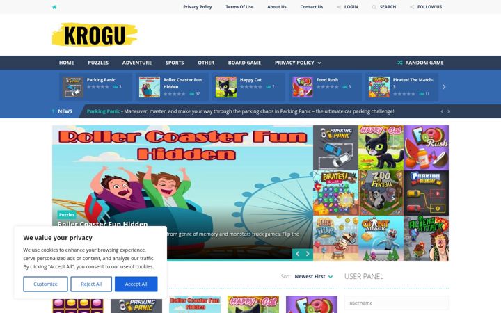 Screenshot of krogu.com