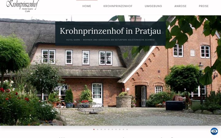 Screenshot of krohnprinzenhof.com