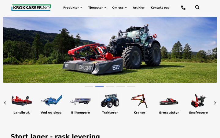 Screenshot of krokkasser.no