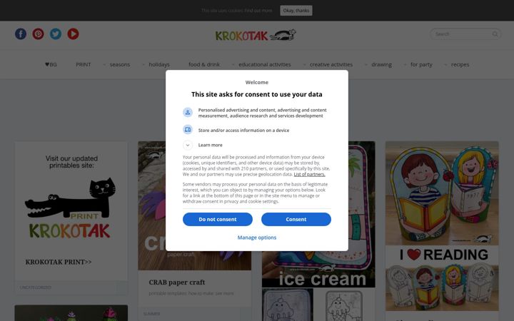 Screenshot of krokotak.com