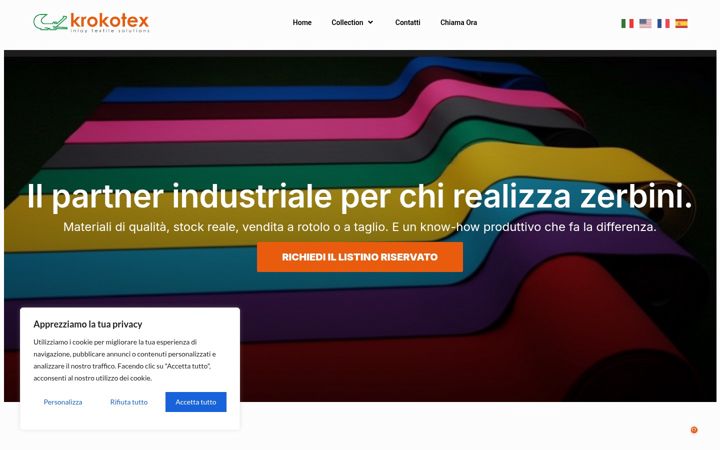 Screenshot of krokotex.it