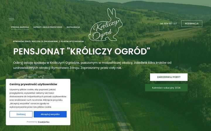 Skärmbild av kroliczyogrod.com