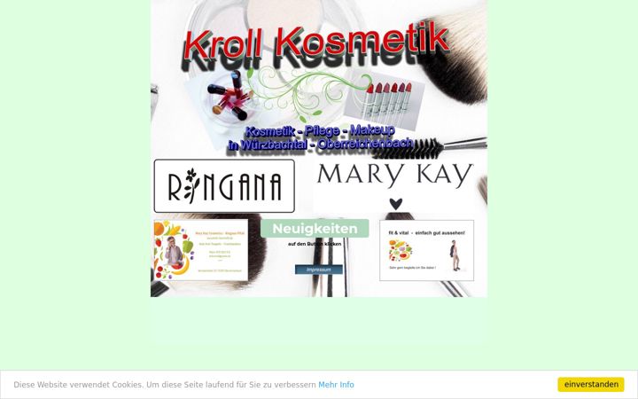 Screenshot of kroll-kosmetik.de