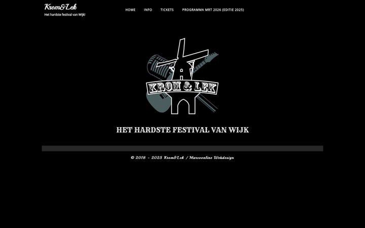 Screenshot of krom-lek.nl