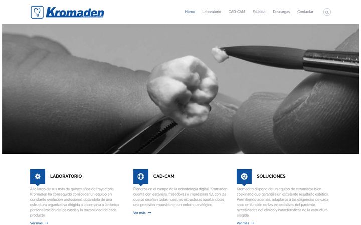 Screenshot of kromaden.com
