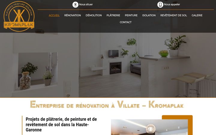 Screenshot of kromaplak.fr