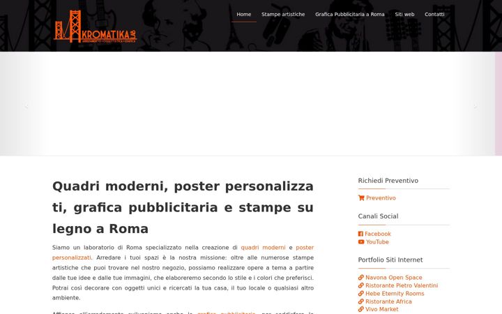 Screenshot of kromatikalab.it