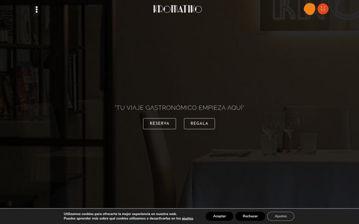 Skärmbild av kromatikorestaurante.com