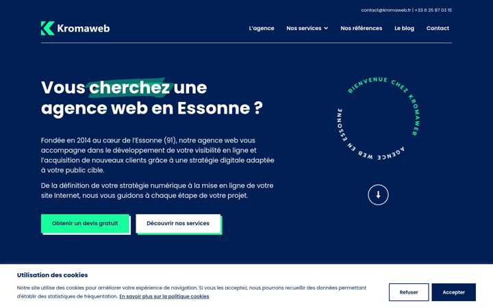 Screenshot of kromaweb.fr
