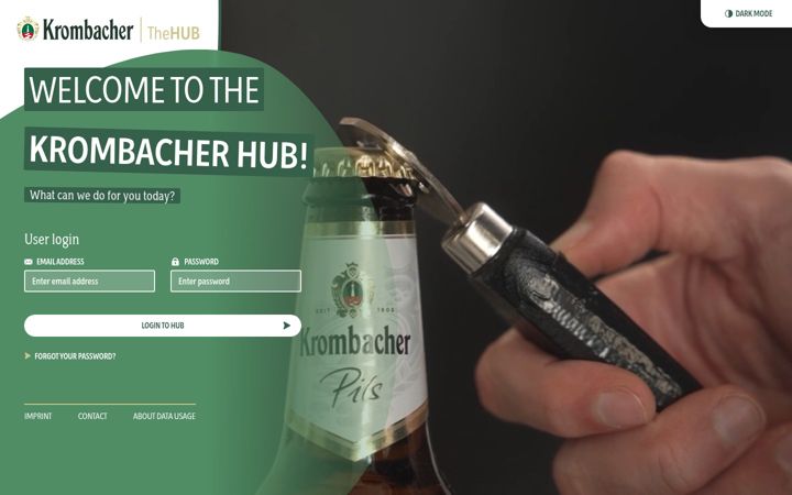 Screenshot of krombacher-hub.com
