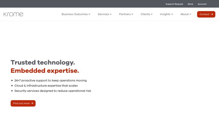 Screenshot of krome.co.uk