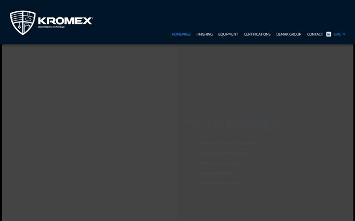 Skärmbild av kromex.com