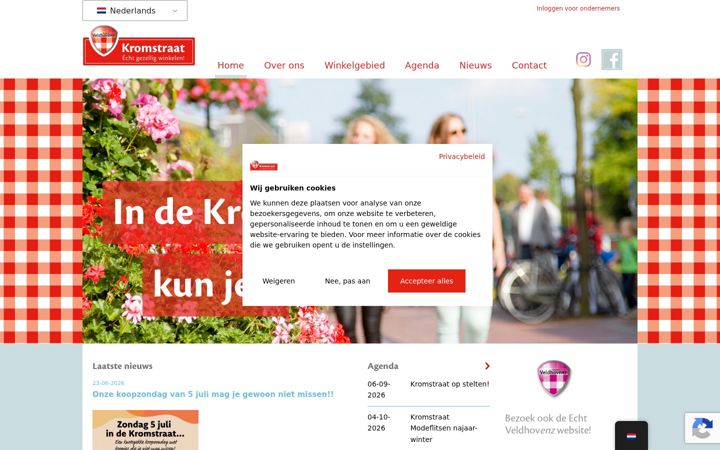 Screenshot von kromstraat.nl