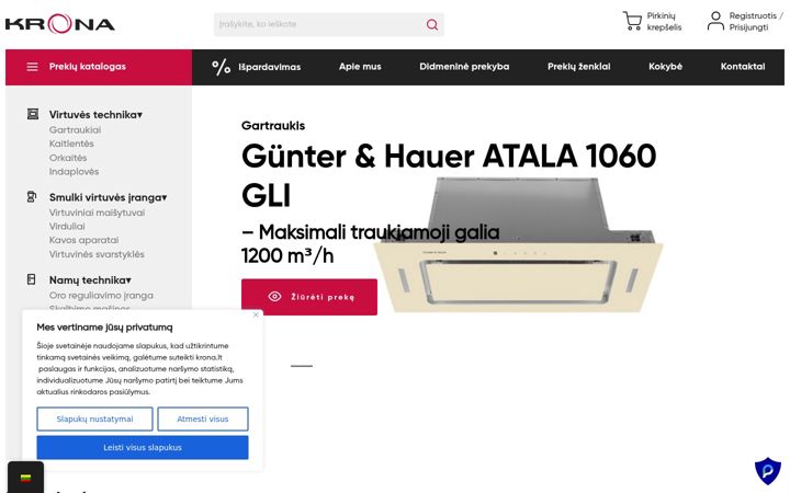 Screenshot of krona.lt