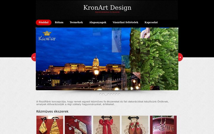 Screenshot of kronart.hu