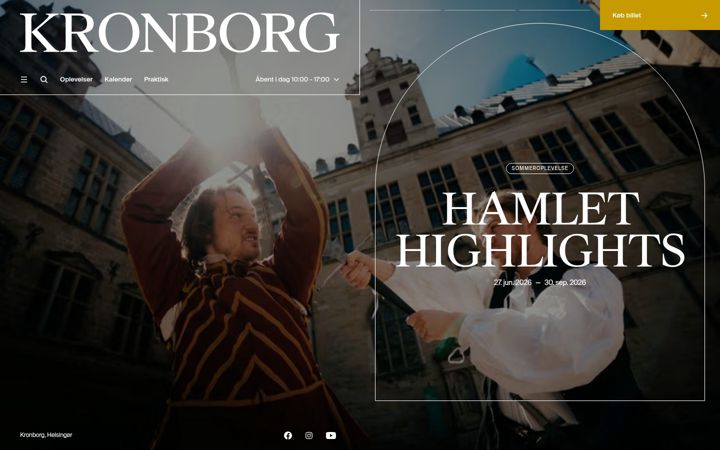 Screenshot of kronborg.dk