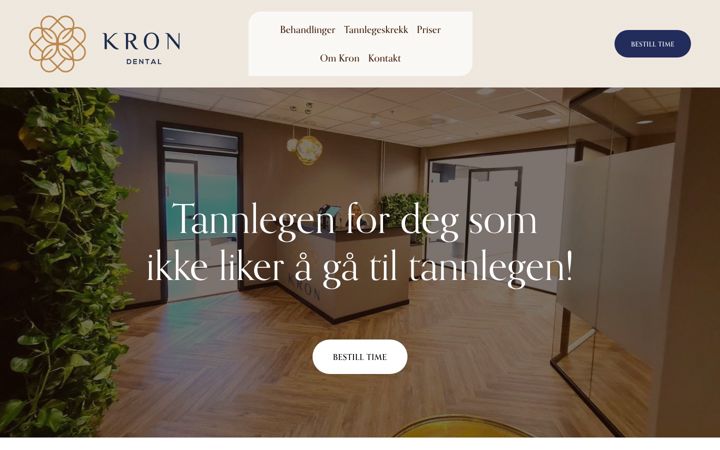 Screenshot of krondental.no