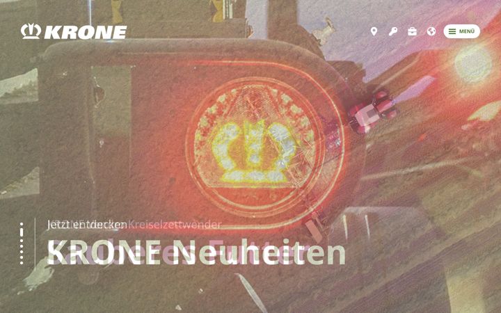 Skärmbild av krone-agriculture.com