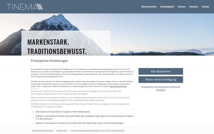 Skärmbild av krone-gmbh.com