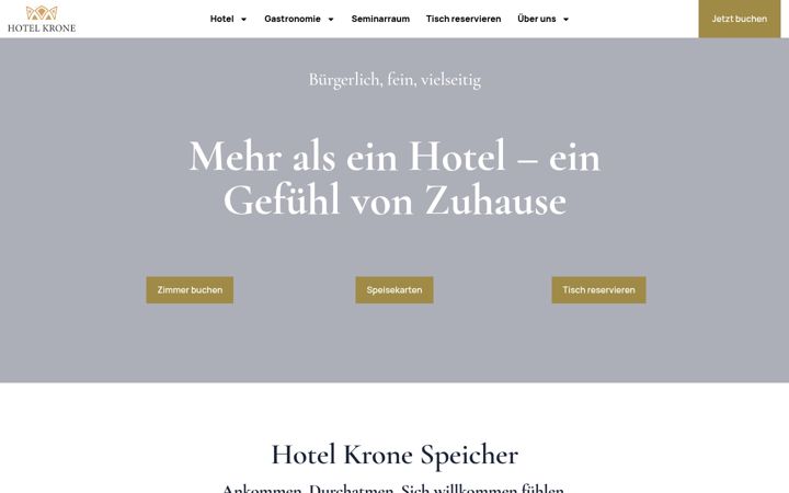 Screenshot of krone-speicher.ch