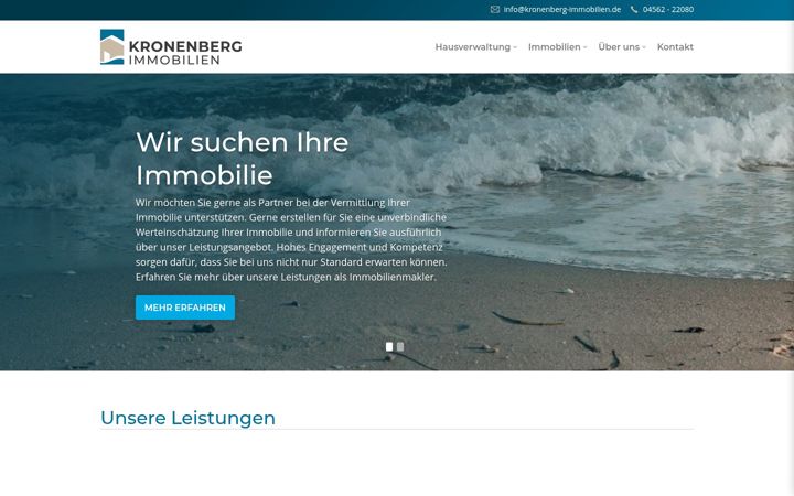 Skjámynd af kronenberg-immobilien.de