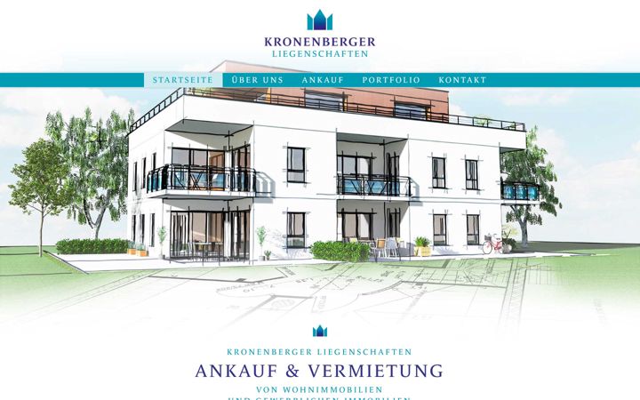 Screenshot of kronenberger-liegenschaften.de
